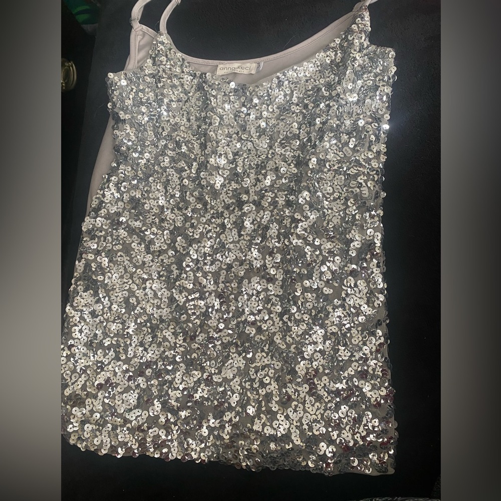 Sequined Tank Top